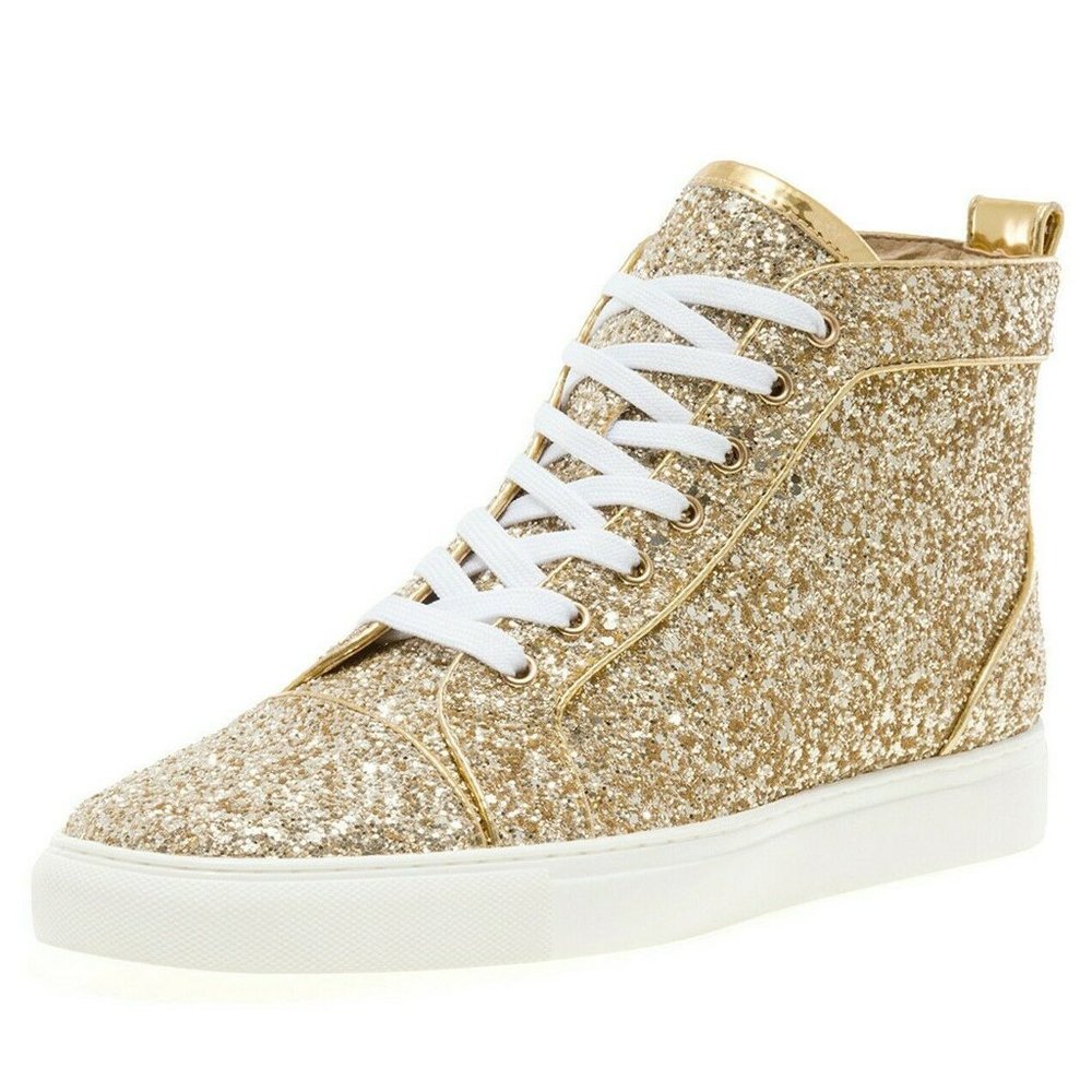 Men's J75 by Jump Reuben Gold Glitter High Top
